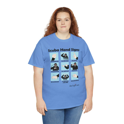 Scuba Hand Signs Relaxed Fit T-shirt